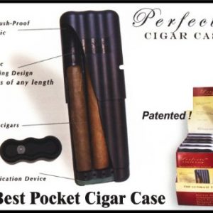 Perfecto Cigar Case Humidor 3ct